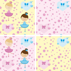 Padrão estampa bailarinas