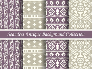 Antique seamless background collection_153