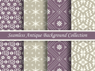 Antique seamless background collection_157