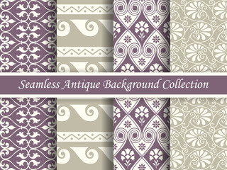 Antique seamless background collection_161