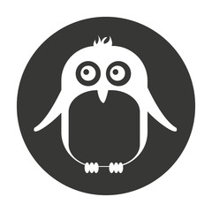 cute penguin animal tender isolated icon vector illustration design