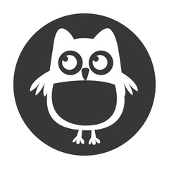 cute bird silhouette isolated icon vector illustration design