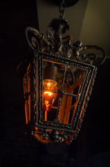 Fototapeta na wymiar Vintage Lightbulb Lantern