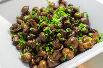 Mushrooms Scallion Salad