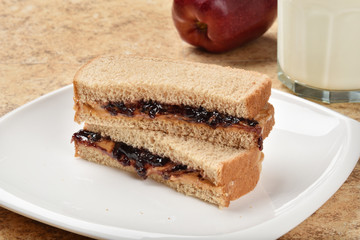 Peanut butter sandwich