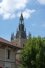 Fototapeta na wymiar église Notre-Dame de Lit - Lit-et-Mixe