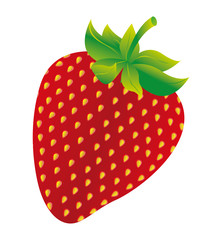 strawberry fresh fuit healthy isolated icon vector illustration design