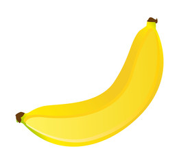 banana fresh fuit healthy isolated icon vector illustration design