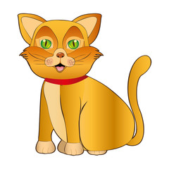cat pet mascot cute isolated vector illustration design