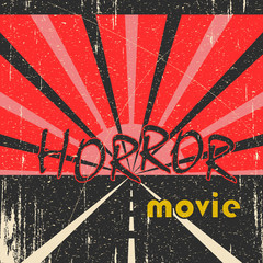 Horror movie vintage poster