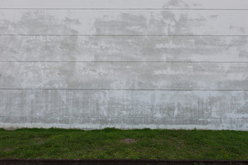 Large blank billboard on a street wall, banners with room to add your own text