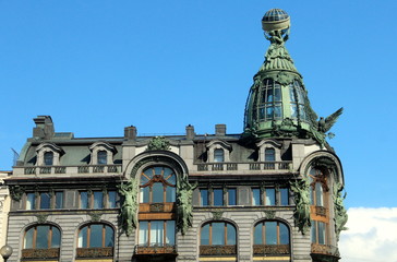 Fototapeta premium San Pietroburgo, palazzo liberty lungo la Prospettiva Nevsky
