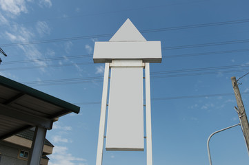Large blank billboard on a street wall, banners with room to add your own text