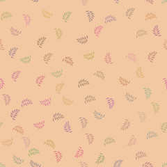 vector seamless texture of the leaves
