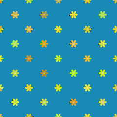 flower geometric seamless pattern.