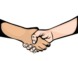 hand shake symbol icon vector illustration design