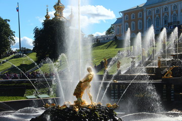 San Pietroburgo-Puskin. Parco del palazzo di Caterina Seconda