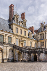 Fototapeta premium Medieval landmark - royal hunting castle Fontainbleau. France.