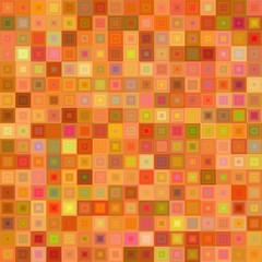Orange color square mosaic background design