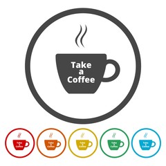 Take a Coffee sign icon