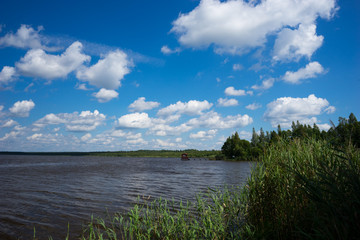 Forest lake in Belarus