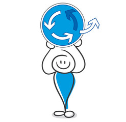 Stick FIgure Series Blue / 