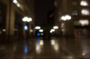 De focused/Blurred image of lights. Blur lights. Light bokeh.