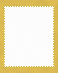 bordo francobollo bianco su sfondo arancio  © ginettigino