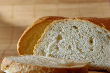 Sliced white bread