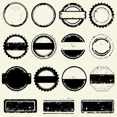 Collection of stamps frames