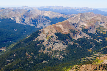 Hikers and Scenery on Mount Yale Colorado
