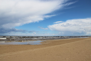 Fototapeta na wymiar Beautiful beaches of Baltic sea