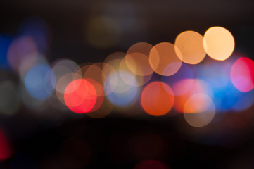 De focused/Blurred image of lights. Blur lights. Light bokeh.