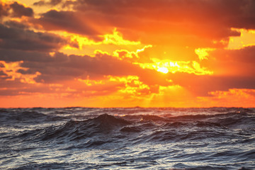 Beautiful sunrise over the sea © ValentinValkov