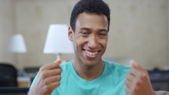 Inviting, Offering to Join Young Black Man Gesture