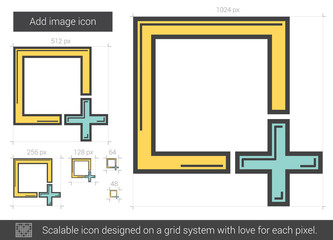 Add image line icon.