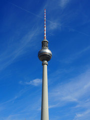Fototapeta premium Berlin: Fernsehturm, Wahrzeichen