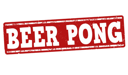 Beer pong stamp