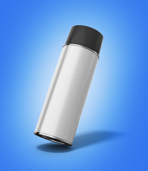 bottle spray paint or automotive grease white 3d render on gradi © nosorogua