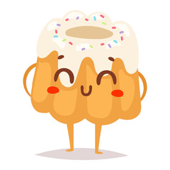 Sweet emotion vector character