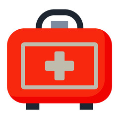 Car medical kit vector illustration.
