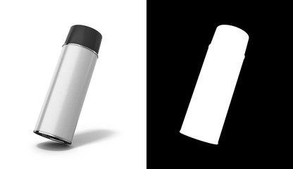 bottle spray paint or automotive grease white 3d render on white © nosorogua