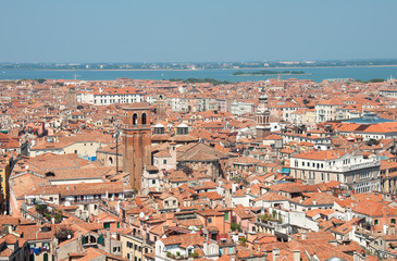 Fototapeta na wymiar Venezia- panorama dal Campanile di San Marco