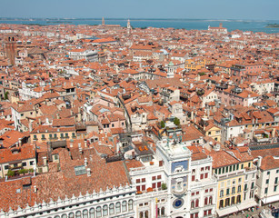 Fototapeta na wymiar Venezia- Panorama dal Campanile di San Marco