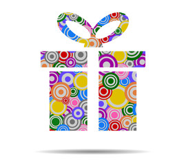 gift circles icon vector