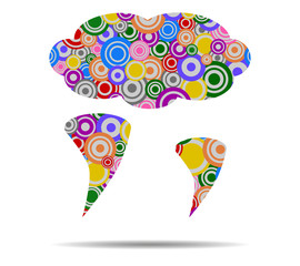 twister circles icon vector