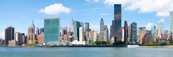 Cercles muraux New York Image panoramique du centre-ville de New York City