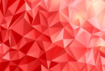 赤　ポリゴン　背景