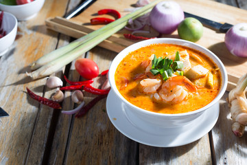 Spicy shrimp soup diet Thailand