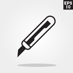 Cutter icon in trendy flat style isolated on grey background. Cutter symbol for your design, logo, UI. Vector illustration, EPS10.